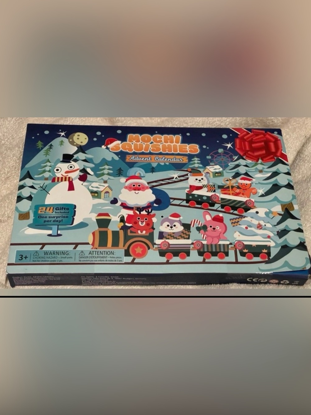 Blue Holiday Advent Calendar - Kids Squishy Surprise New